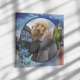 Sammy Cocker Spaniel Square Canvas