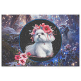 Snow White Maltese Canvas