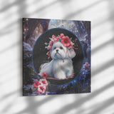 Snow White Maltese Canvas