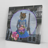 Trixie Tigress Square Canvas