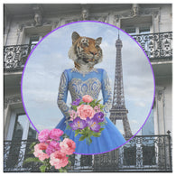 Trixie Tigress Square Canvas