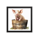 Vintage Pig 12x2 Poster