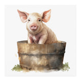 Vintage Pig 12x2 Poster