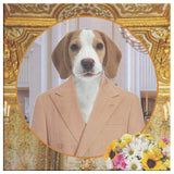 William Beagle Square Canvas