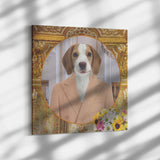 William Beagle Square Canvas