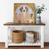 William Beagle Square Canvas