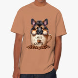 I Need Coffee German Shepherd T Shirt