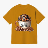 I Need Coffee Dachshund T Shirt