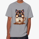 I Need Coffee German Shepherd T Shirt