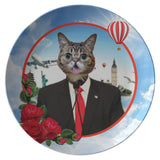 Cheerio Cat Plate - The Green Gypsie