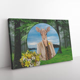 Daisy Deer Canvas