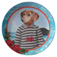 Donny Dachshund Plate - The Green Gypsie