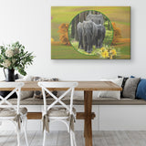 Elephant Family Canvas