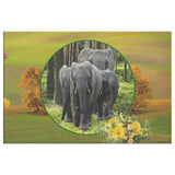 Elephant Family Canvas