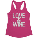 Love 2 Wine Racerback Tank