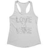 Love 2 Wine Racerback Tank