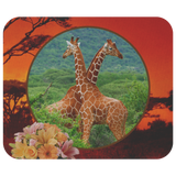 Lucy & Ricky Giraffe Mousepad - The Green Gypsie